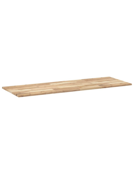 Piano da Bagno Non Trattato 120x50x2cm Legno Massello di Acacia