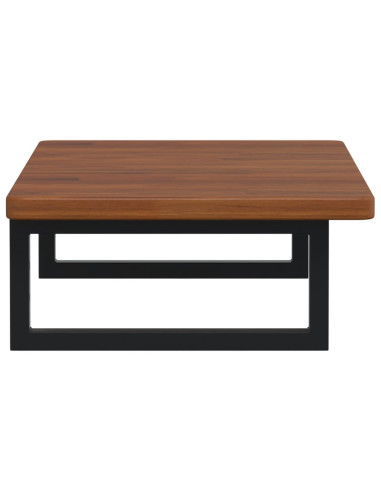 Ripiano a Parete per Lavabo in Acciaio e Massello di Rovere