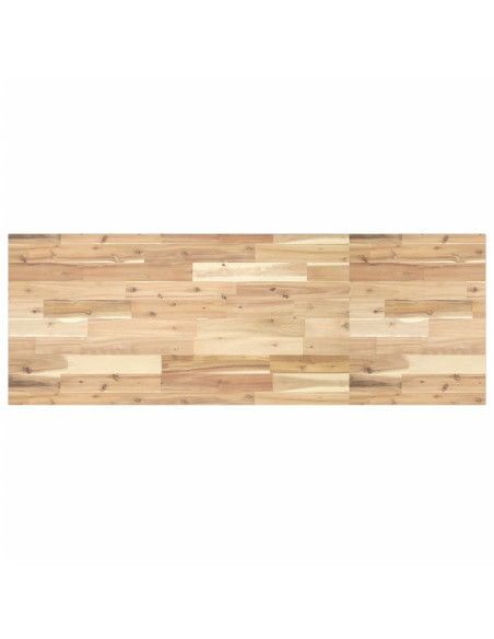 Piano Scrivania Non Trattato 120x50x2cm Legno Massello Acacia