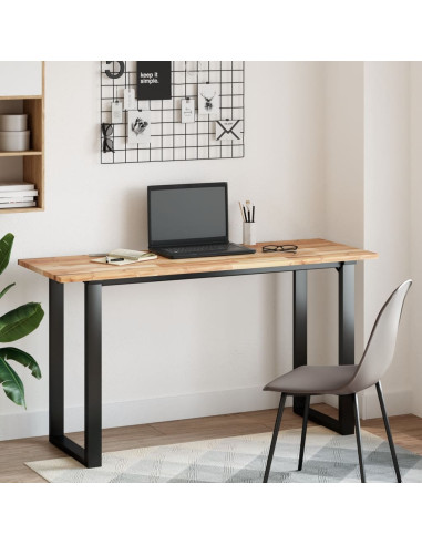 Piano Scrivania Non Trattato 120x50x2cm Legno Massello Acacia