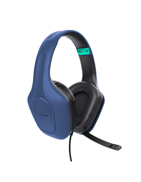 Trust GXT 415B Zirox Auricolare Cablato A Padiglione Gaming Blu