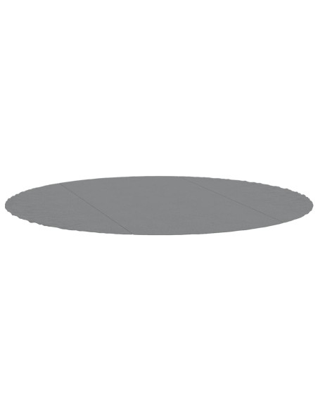 Telo Sotto Piscina Grigio Chiaro Ø366 cm Geotessile Poliestere