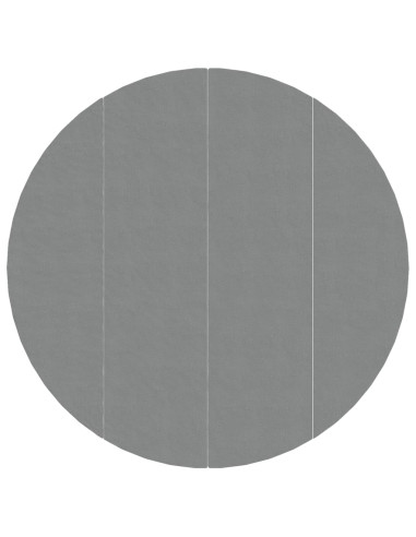 Telo Sotto Piscina Grigio Chiaro Ø500 cm Geotessile Poliestere