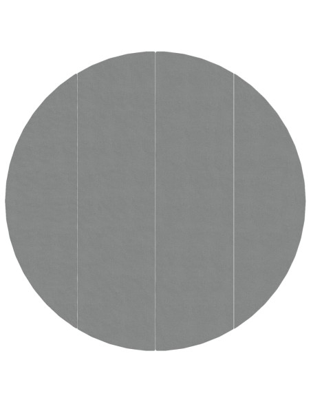 Telo Sotto Piscina Grigio Chiaro Ø500 cm Geotessile Poliestere