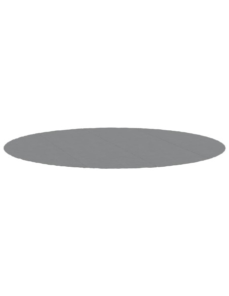 Telo Sotto Piscina Grigio Chiaro Ø500 cm Geotessile Poliestere