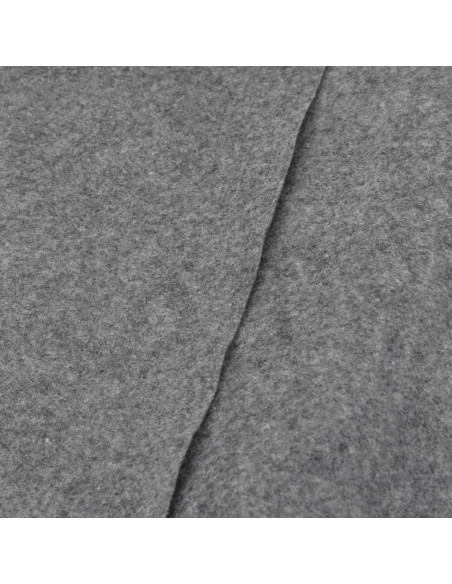 Telo Sotto Piscina Grigio Chiaro Ø500 cm Geotessile Poliestere