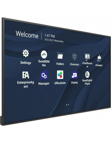 Viewsonic CDE4330 visualizzatore di messaggi 109,2 cm (43") Wi-Fi 450 cd/m² 4K Ultra HD Nero Processore integrato Android 11