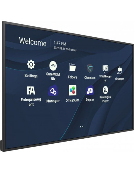 Viewsonic CDE4330 visualizzatore di messaggi 109,2 cm (43") Wi-Fi 450 cd/m² 4K Ultra HD Nero Processore integrato Android 11