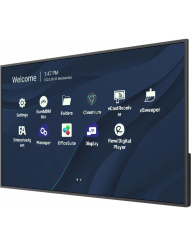 Viewsonic CDE4330 visualizzatore di messaggi 109,2 cm (43") Wi-Fi 450 cd/m² 4K Ultra HD Nero Processore integrato Android 11