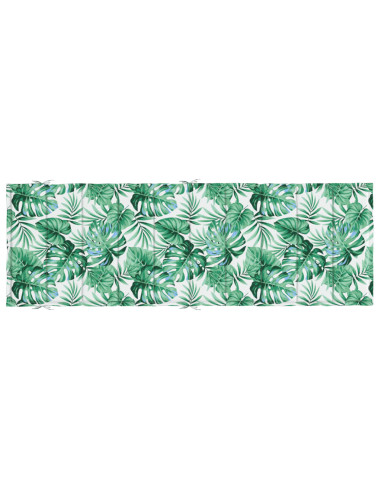 Cuscino per Lettino con Motivo a Foglie in Tessuto Oxford