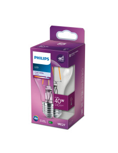 Philips Lampadina trasparente a filamento 40 W A60 E27 2