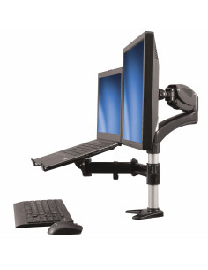 StarTech.com Supporto per singolo Monitor con base per portatile ad altezza regolabile One Touch