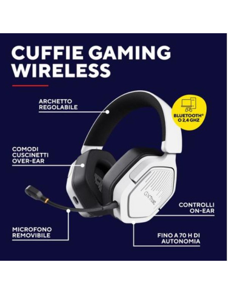 GXT493W CARUS WIRELESS HEADSET WHIT