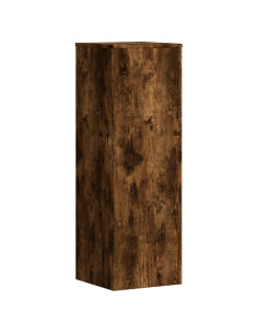 Supporto per Piante Rovere Fumo 33x33x100 cm in Truciolato