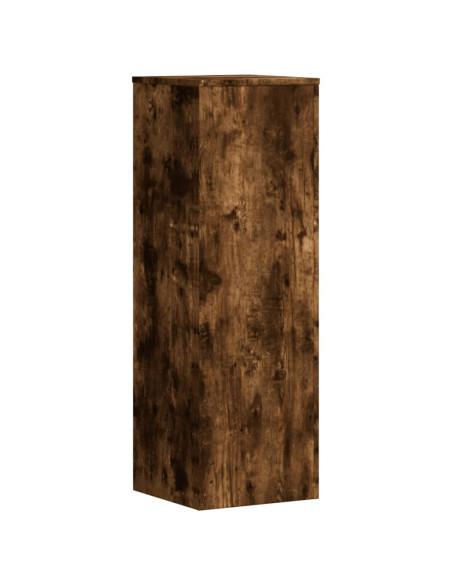Supporto per Piante Rovere Fumo 33x33x100 cm in Truciolato