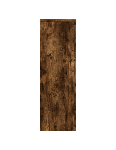 Supporto per Piante Rovere Fumo 33x33x100 cm in Truciolato