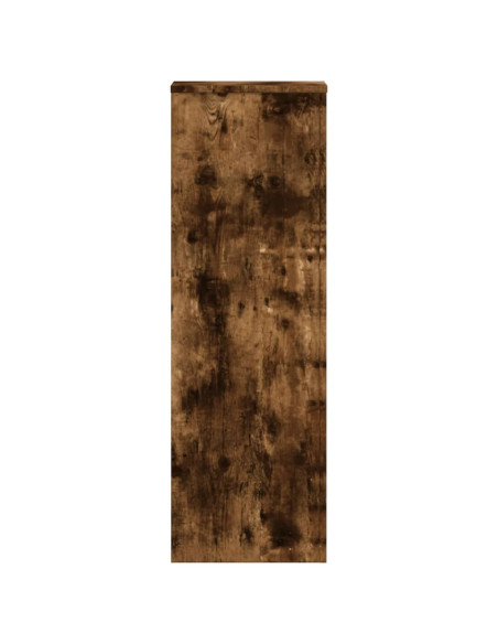 Supporto per Piante Rovere Fumo 33x33x100 cm in Truciolato