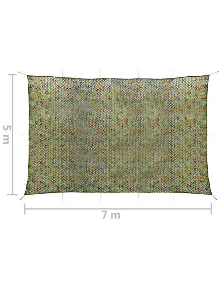 Rete Mimetica con Custodia 5x7 m Verde