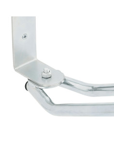 Supporto per Bici a Parete 2 pz in Acciaio Zincato