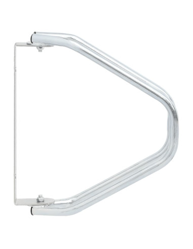 Supporto per Bici a Parete 2 pz in Acciaio Zincato