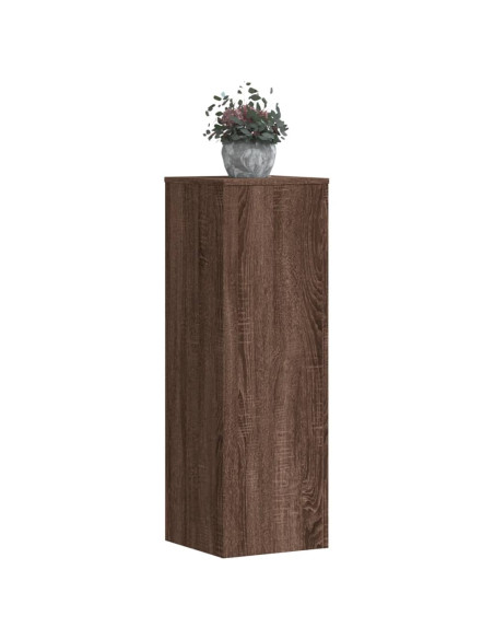 Supporto per Piante Rovere Marrone 33x33x100 cm in Truciolato