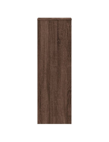 Supporto per Piante Rovere Marrone 33x33x100 cm in Truciolato