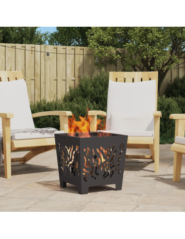 Focolare Nero 40 x 40 x 40 cm Acciaio