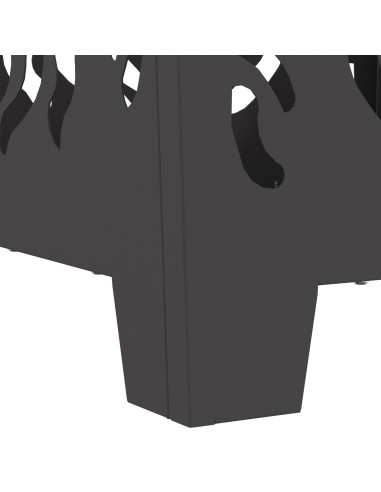 Focolare Nero 40 x 40 x 40 cm Acciaio