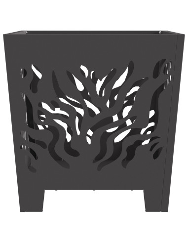 Focolare Nero 40 x 40 x 40 cm Acciaio