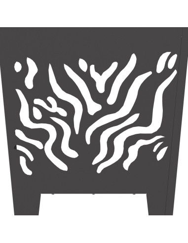 Focolare Nero 40 x 40 x 40 cm Acciaio