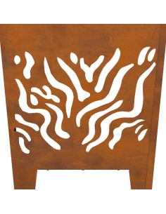 Focolare Marrone 40 x 40 x 40 cm Acciaio 2