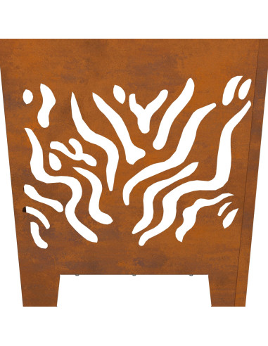 Focolare Marrone 40 x 40 x 40 cm Acciaio