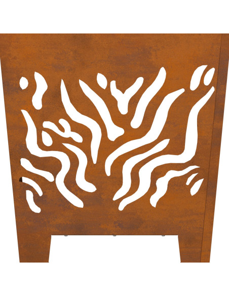 Focolare Marrone 40 x 40 x 40 cm Acciaio