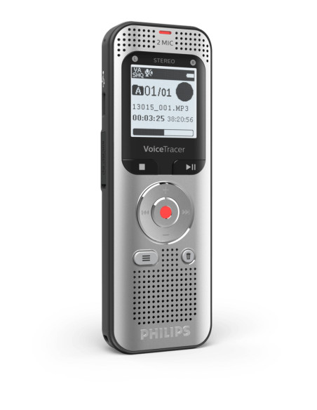Philips Voice Tracer DVT2050/00 dittafono Flash card Argento