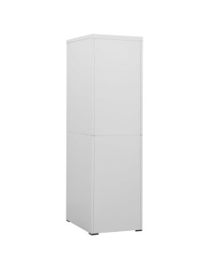 Armadio Classificatore Grigio Chiaro 46x62x164 cm in Acciaio