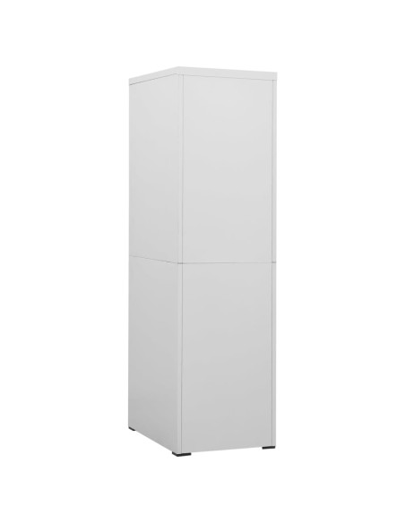 Armadio Classificatore Grigio Chiaro 46x62x164 cm in Acciaio