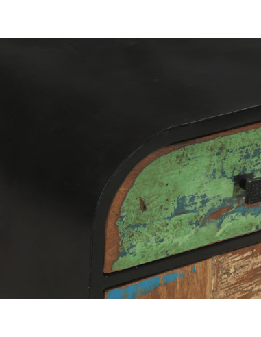 Credenza in Legno Massello di Recupero 140x35x76 cm