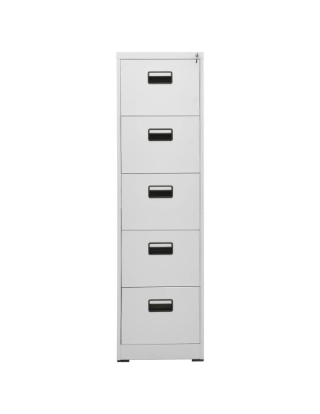 Armadio Classificatore Grigio Chiaro 46x62x164 cm in Acciaio