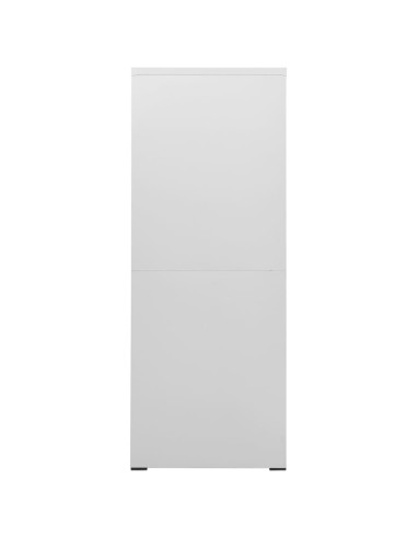 Armadio Classificatore Grigio Chiaro 46x62x164 cm in Acciaio
