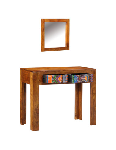 Tavolo da Trucco con cassetto Marrone 90 x 45 x 75 cm