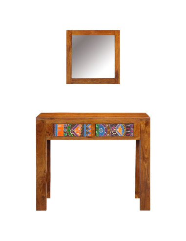 Tavolo da Trucco con cassetto Marrone 90 x 45 x 75 cm