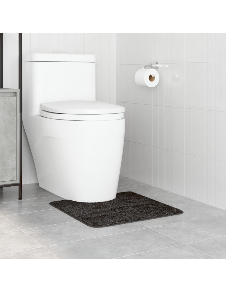 Tappetino da bagno U-Shaped Grigio Scuro 50x50 cm Polipropilene Antiscivolo