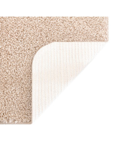 Tappeto Antiscivolo per Bagno con Taglio per Toilette Crema