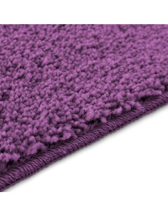 Tappeto Antiscivolo per Bagno con Taglio per Toilette Viola