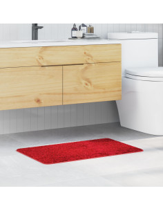 Tappetino da bagno antiscivolo Rosso 50 x 80 cm PP