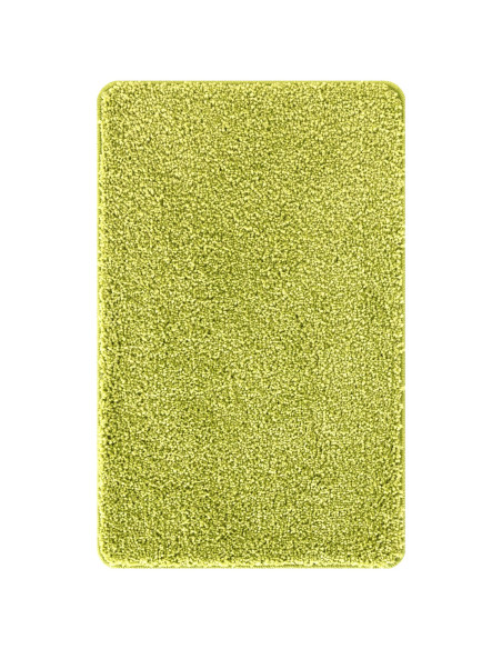 Tappetino da bagno rettangolare verde 50x80 cm in polipropilene antiscivolo