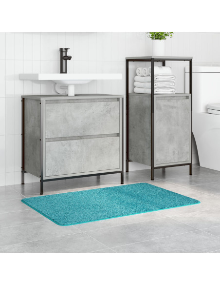 Tappetino da bagno antiscivolo Turchese 60 x 90 cm PP