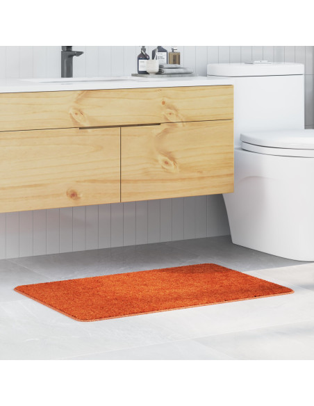 Tappetino da bagno rettangolare arancione 60x90 cm in polipropilene antiscivolo
