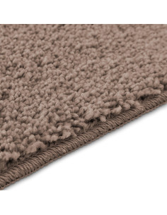 Set di tappetini antiscivolo per il bagno 2 pcs Marrone PP