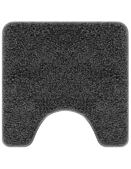 Tappetino da bagno U-Shaped Grigio Scuro 50x50 cm Polipropilene Antiscivolo